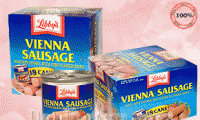 Hộp Xúc Xích Libbys Vienna Sausage 130g - Mỹ,  Cung Cấp Dinh Dưỡng Và Năng Lượng Cần Thiết Cho 1 Ngày Làm Việc. Chỉ 480,000đ /thùng 18 lon