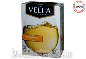 Hộp Rượu Vang Vella Chardonnay Of California - Mỹ