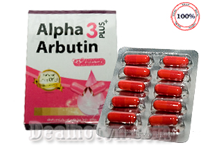 Alpha Arbutin 3 plus+  thuốc kích trắng da chính hãngThái Lan là viên nang trắng da công nghệ mới sở hữu biện pháp vượt trội kích thích làn da trắng sáng một cách bất ngờ. Giá 53.000đ