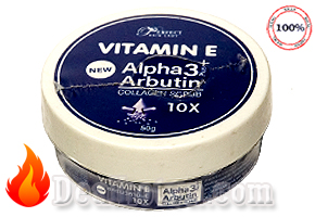 Tẩy tế bào chết VITAMIN E Alpha Arbutin 3 Plus Collagen Scrub 10x - Thái Lan