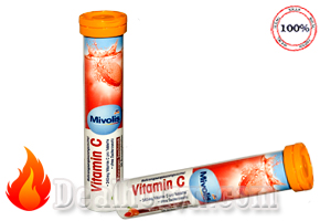 Hộp 20 Viên Sủi Vitamin C Mivolis tăng cường sức đề kháng - nội địa Đức