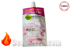 Combo 6 gói gói kem dưỡng Garnier skin nature (dưỡng trắng chống nắng) Thái Lan