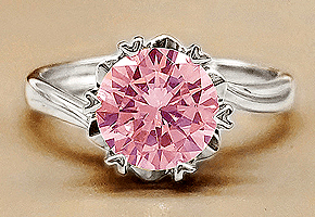 Nhẫn nữ Bạc S925 Kim cương Moissanite hồng bông tuyết ( hàng cao cấp )