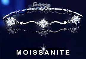 Vòng đeo tay đá Moissanite quà tặng cho bạn gái nhân ngày lễ tình nhân!