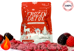 Frozen Detox Thái Lan đỏ là sản phẩm để giải độc cơ thể cân bằng hệ thống bài tiết, giảm cân, giảm mỡ bụng, thúc đẩy bụng phẳng và săn chắc cơ thể. Giá 140.000đ.